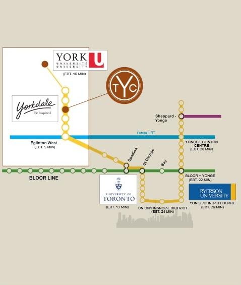 The Yorkdale 2 Downtown Map